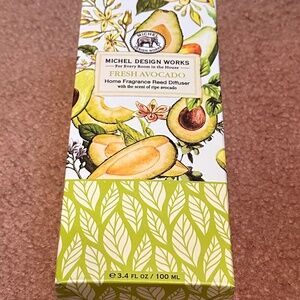 NIB STONEWALL KITCHEN MICHEL DESIGN WORKS FRESH AVOCADO REED DIFFUSER